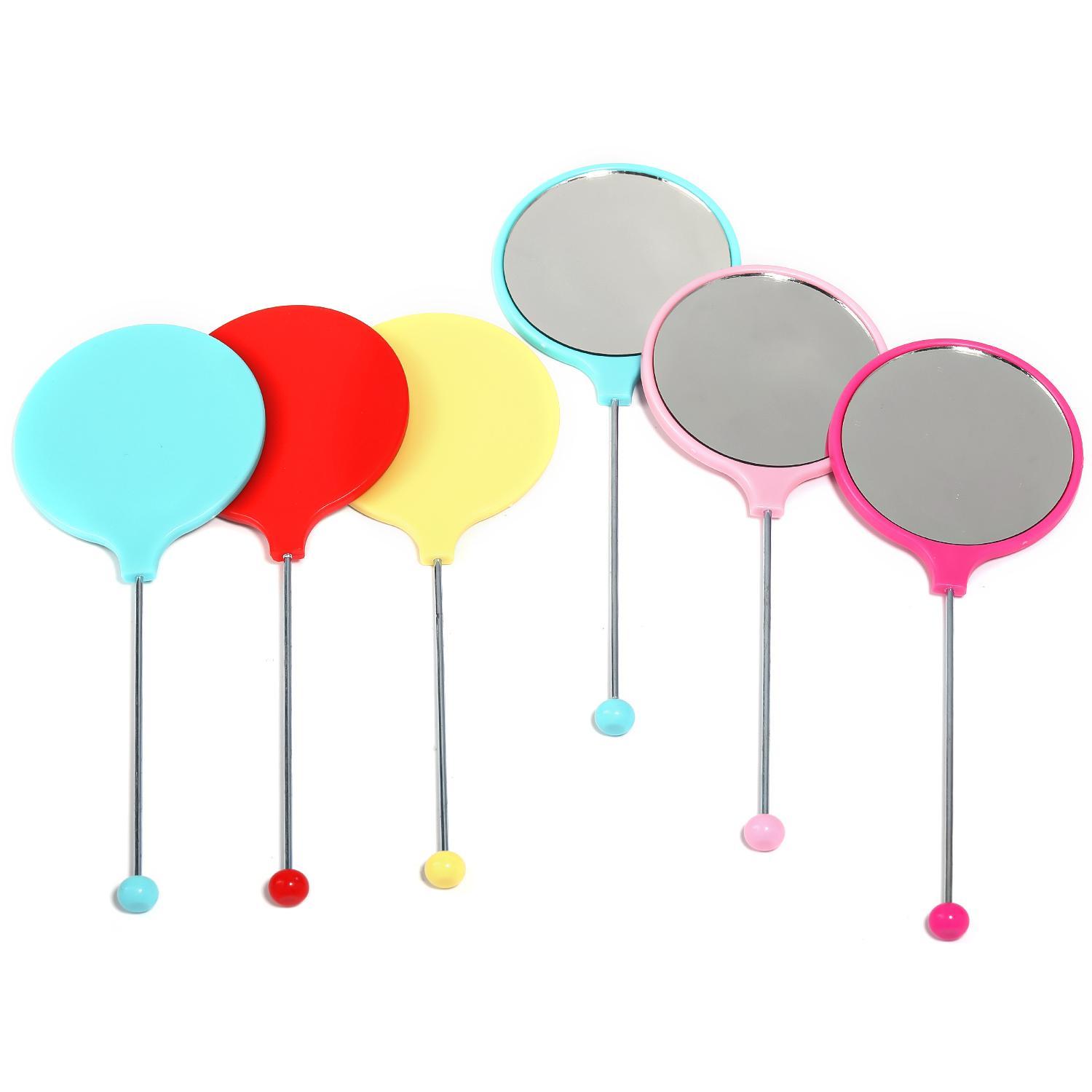 【P254】5PCS Hand-held round DIY beaded portable mirror 5pc Letter opener-JPM
