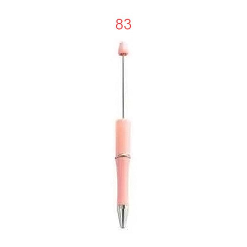 【P1】Beadable Pens Bulk Plastic Bead Ballpoint Pens for DIY 
