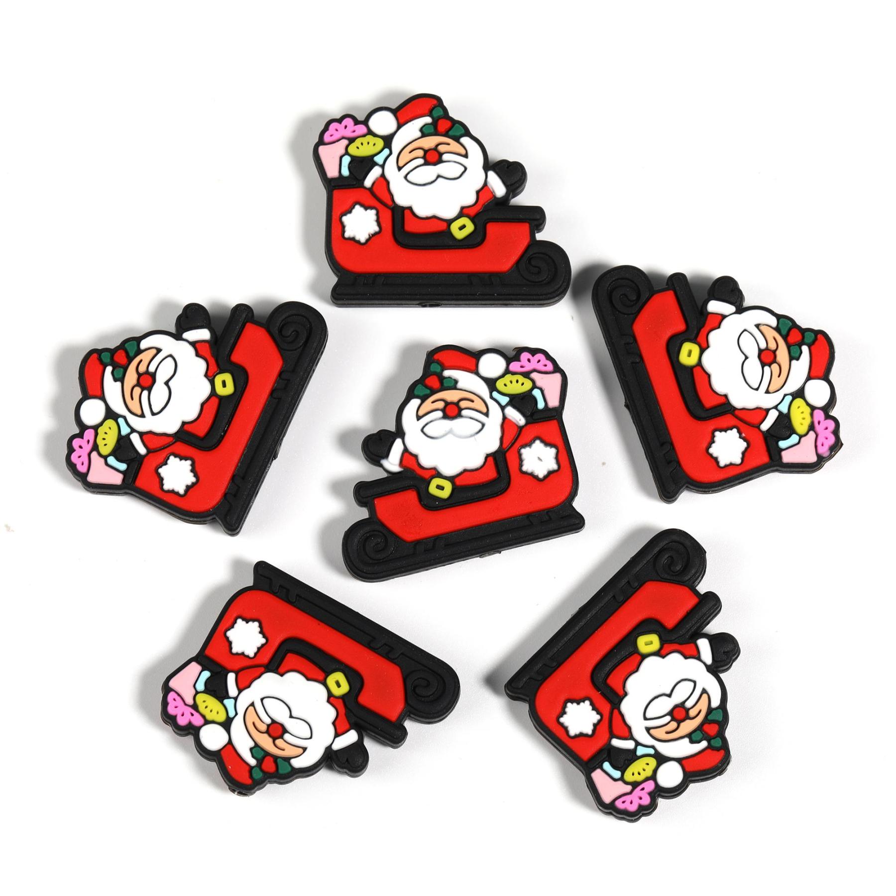 【B203】Silicone Focal Beads for Pens, Cute Character Beads for Keychains DIY Bracele Jewelry Making