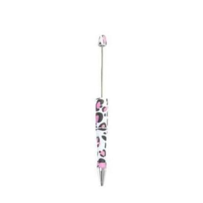 【P1】Beadable Pens Bulk Plastic Bead Ballpoint Pens for DIY 