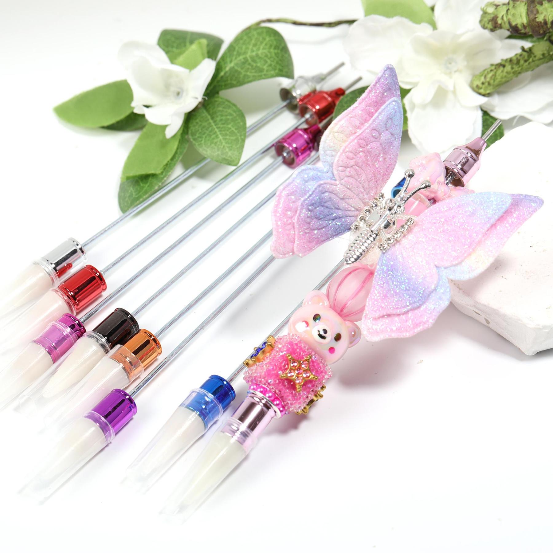 【P245】 5PCS Wax pens! Point drill through ballpoint pen-JPM