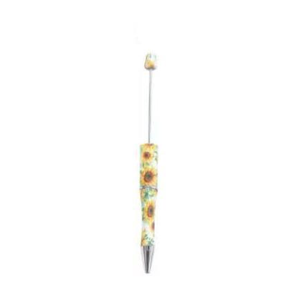 【P1】Beadable Pens Bulk Plastic Bead Ballpoint Pens for DIY 