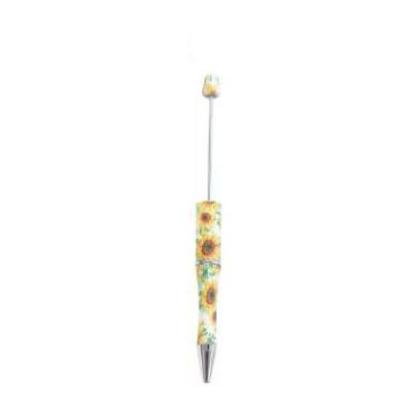 【P1】Beadable Pens Bulk Plastic Bead Ballpoint Pens for DIY 