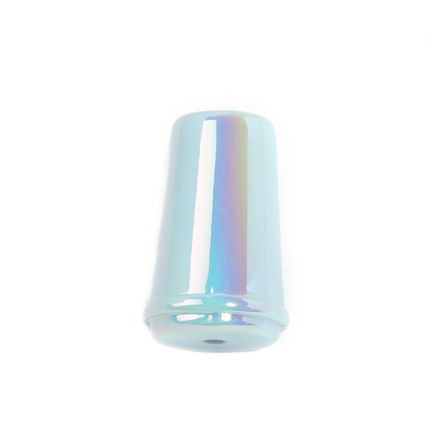 【B138】50pcs UV Plating Acrylic Beads, Opaque, Column, Mixed Color-JPM