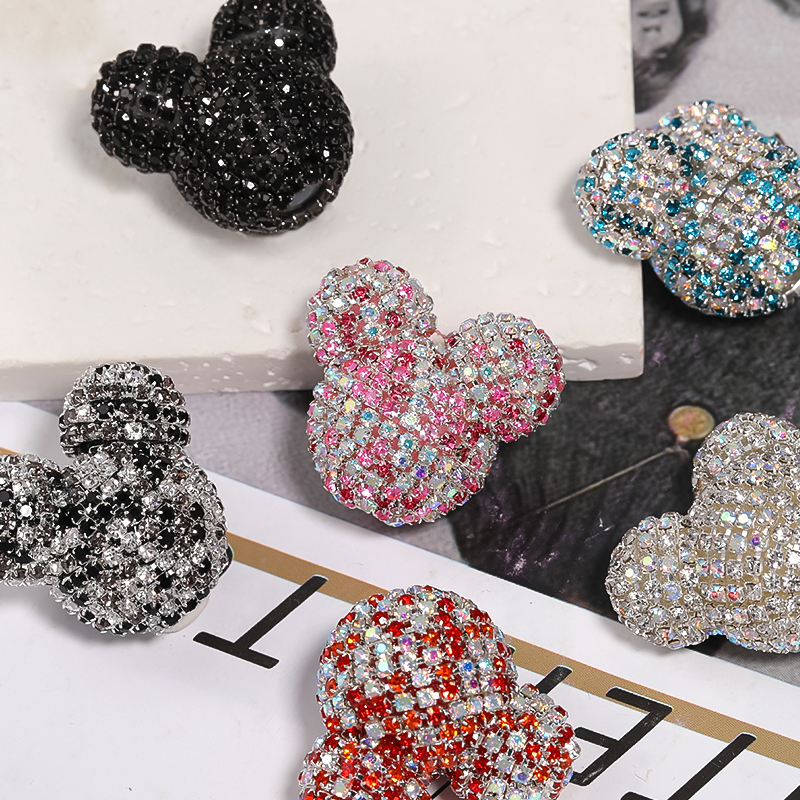 【B114】Vintage Style Sparkling Heart Shape Rhinestone Trinket Jewelry-JPM