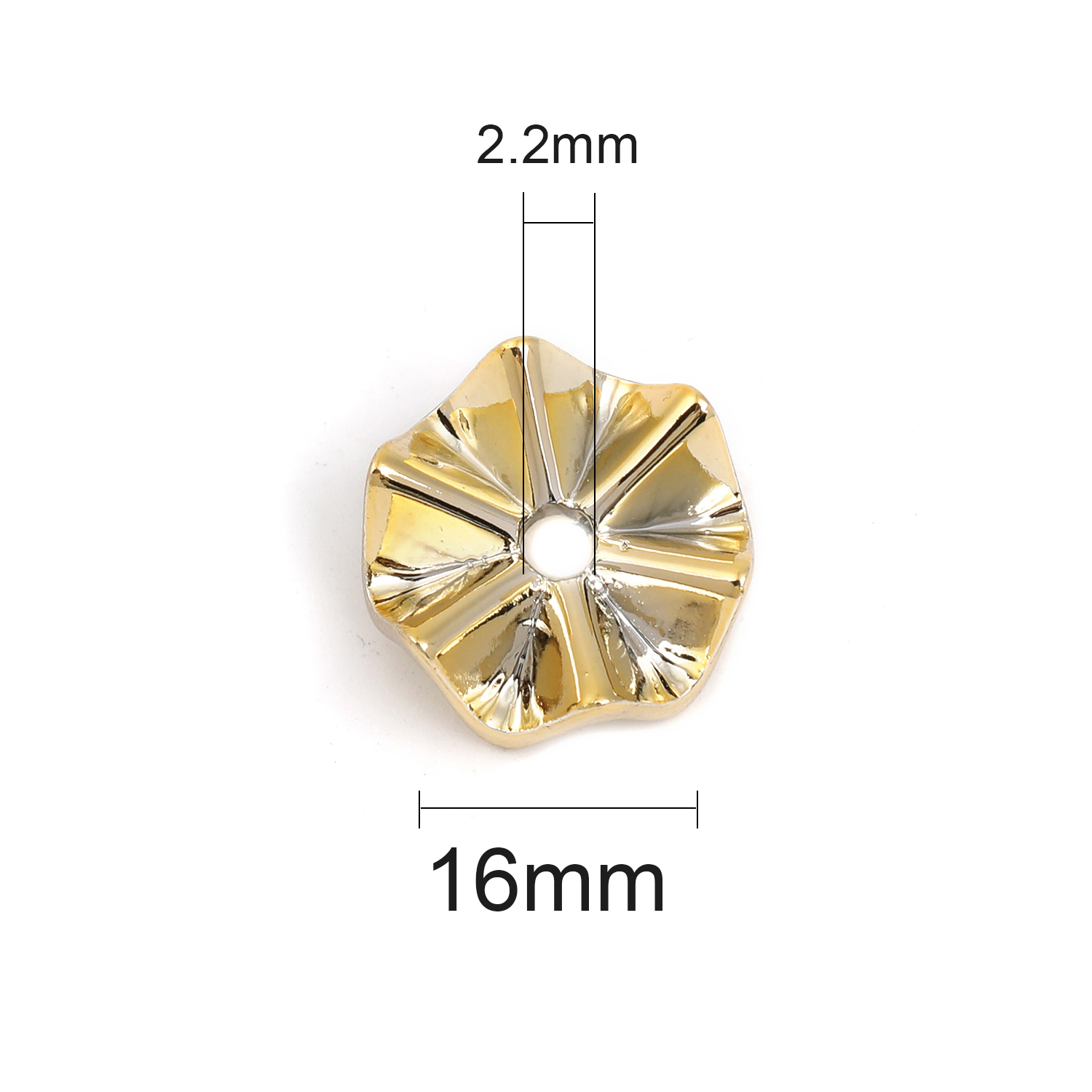 【B102】DIY jewelry wave accessories beaded spacers-JPM