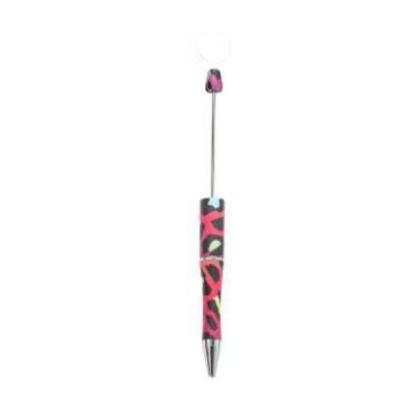 【P1】Beadable Pens Bulk Plastic Bead Ballpoint Pens for DIY 