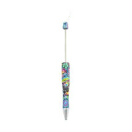 【P1】Beadable Pens Bulk Plastic Bead Ballpoint Pens for DIY 