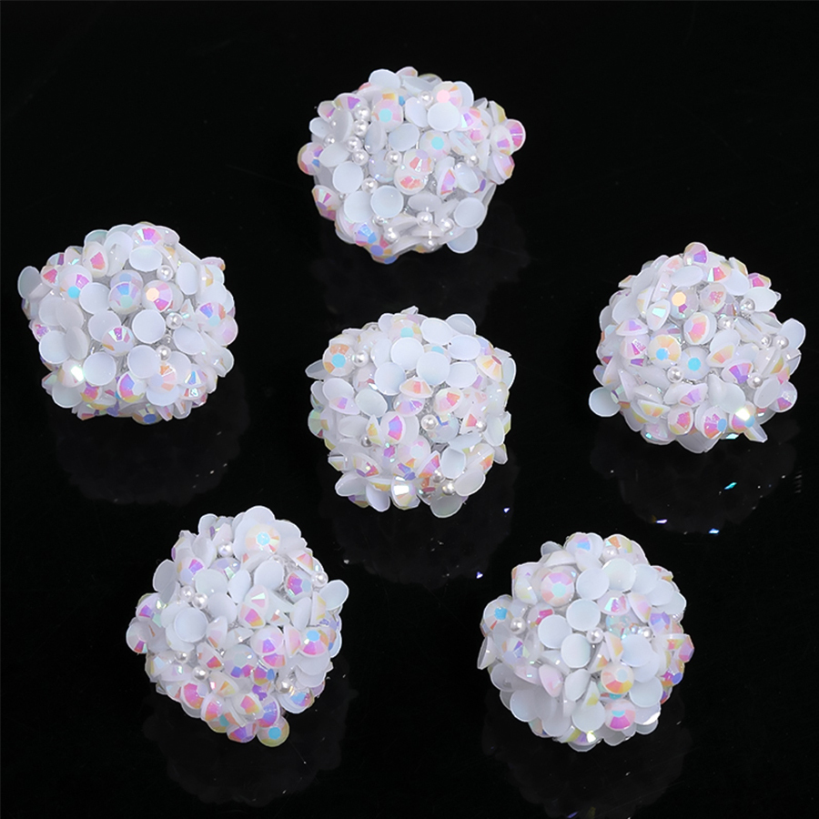 【B160】20pcs Acrylic Rhinestone Gems Pave DISCO Ball Beads for DIY-JPM