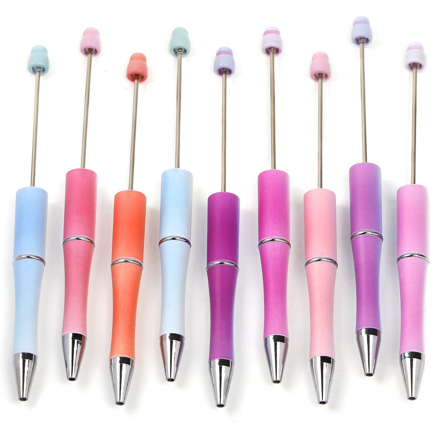【P79】5Pcs diy color changing bead pen creative plastic ballpoint pen-JPM