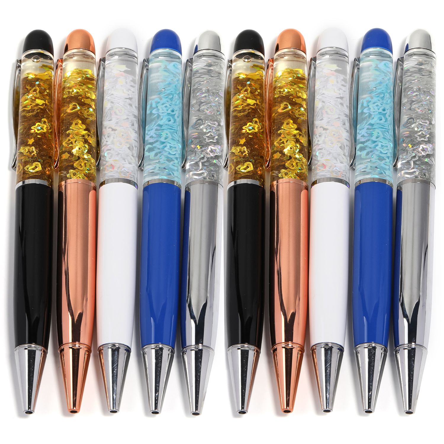 【P163】5pcs Rainbow Aurora Phoenix Tears Handmade Refillable Pen-JPM