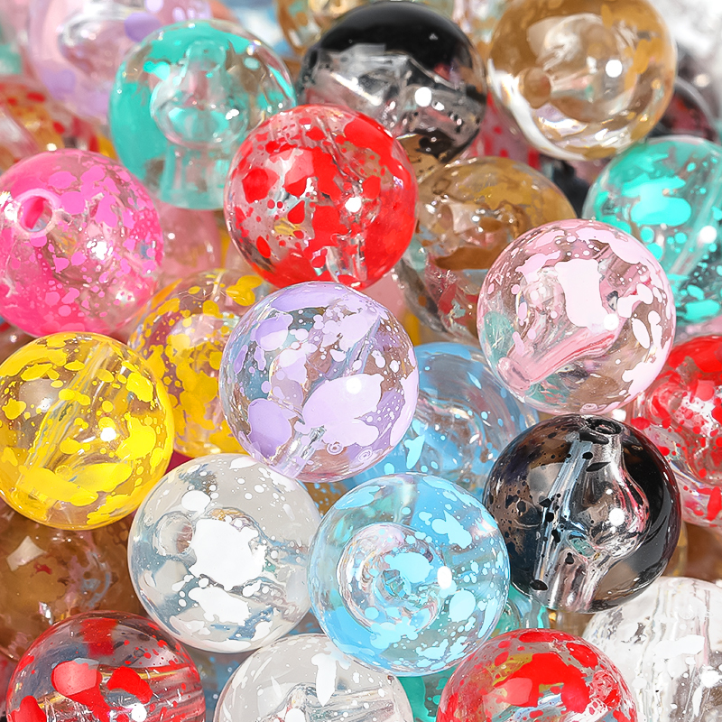 【B107】16mm 100pcs mixed-color beads-JPM