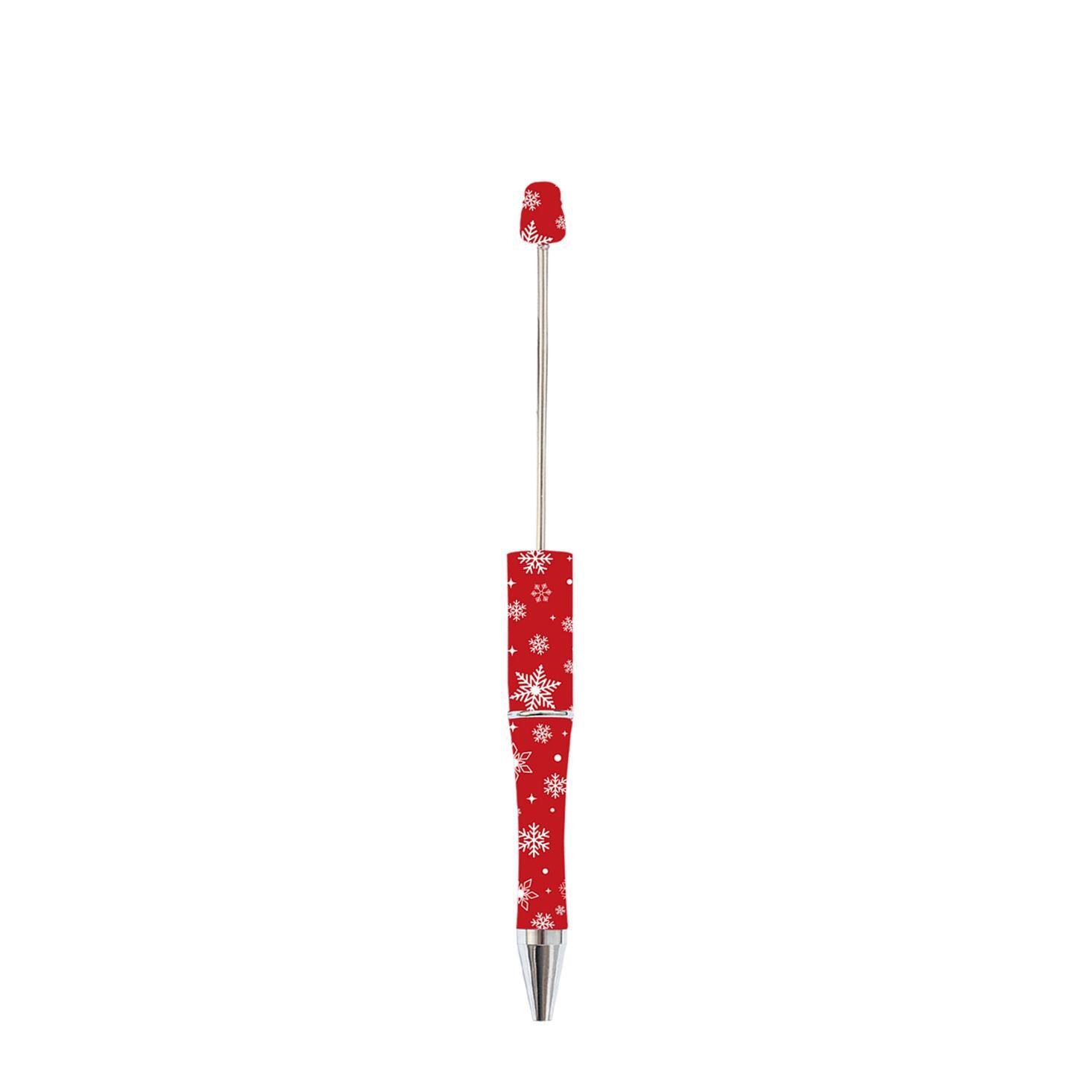 【P1】Beadable Pens Bulk Plastic Bead Ballpoint Pens for DIY 