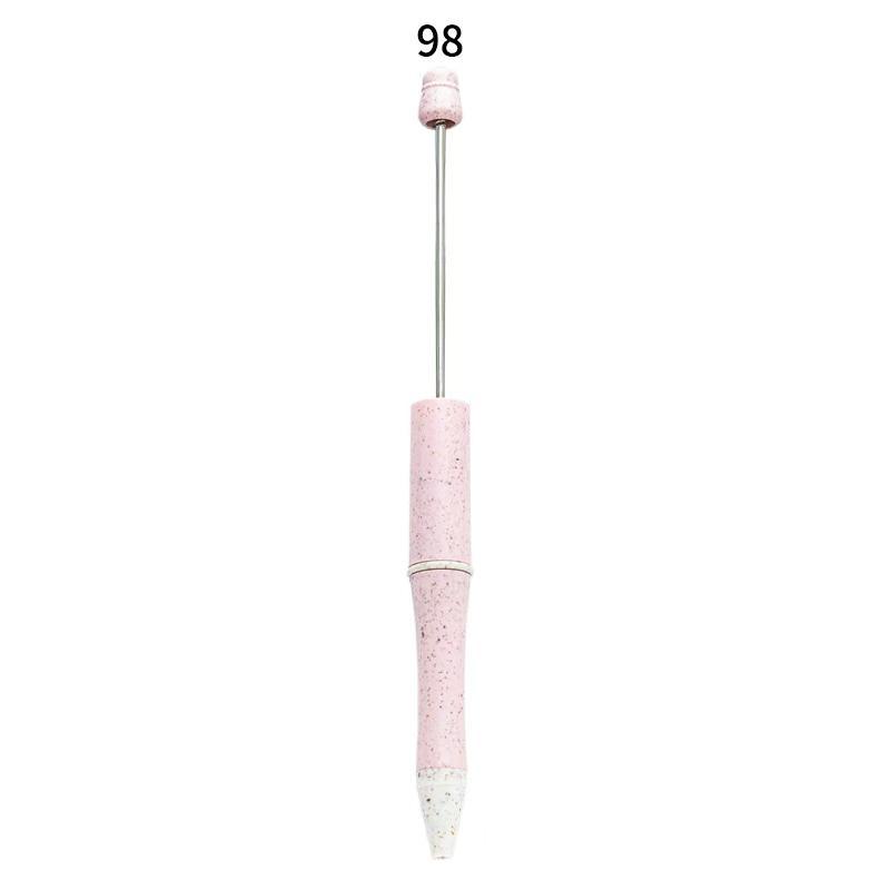 【P1】Beadable Pens Bulk Plastic Bead Ballpoint Pens for DIY 