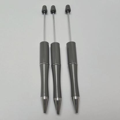 【P1】Beadable Pens Bulk Plastic Bead Ballpoint Pens for DIY 