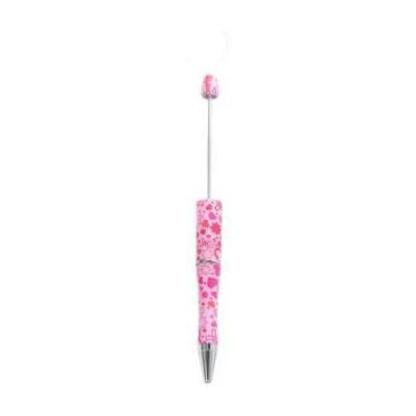 【P1】Beadable Pens Bulk Plastic Bead Ballpoint Pens for DIY 