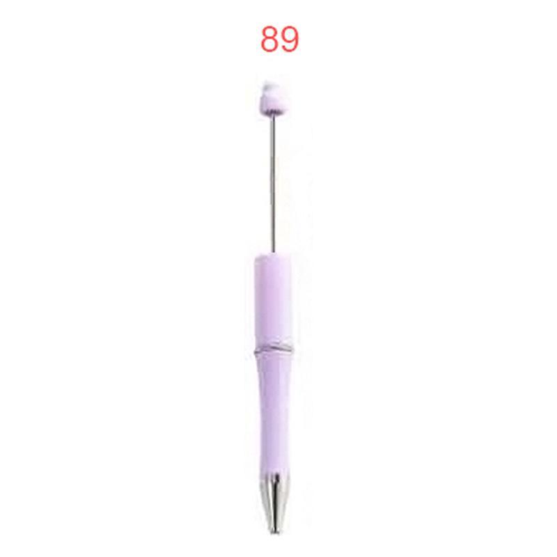 【P1】Beadable Pens Bulk Plastic Bead Ballpoint Pens for DIY 