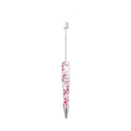 【P1】Beadable Pens Bulk Plastic Bead Ballpoint Pens for DIY 