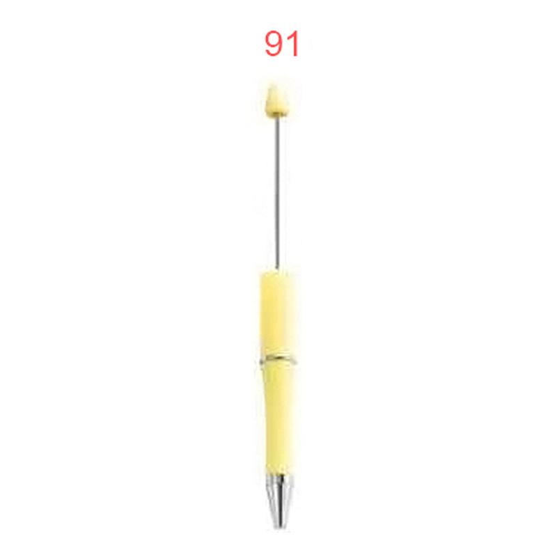 【P1】Beadable Pens Bulk Plastic Bead Ballpoint Pens for DIY 