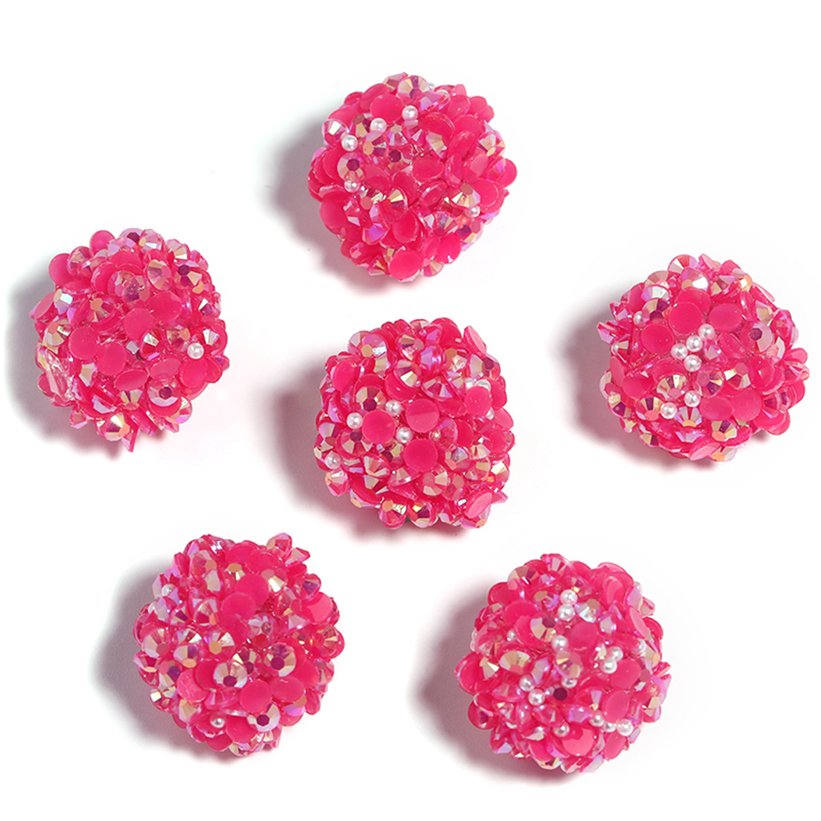 【B160】20pcs Acrylic Rhinestone Gems Pave DISCO Ball Beads for DIY-JPM