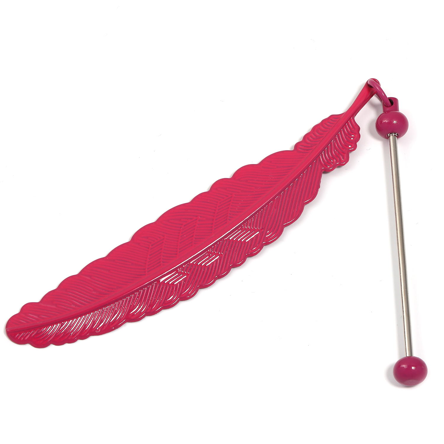 【P166】5pcs  Beadable Bar Feather Bookmark DIY Beaded Bookmark-JPM