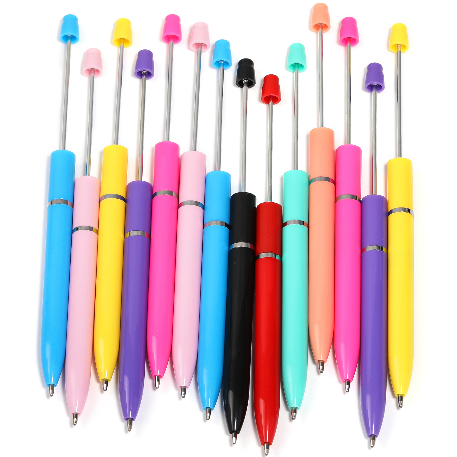 【P168】10pcs  DIY Beads Ballpoint pen Beaded Colorful Beadable-JPM