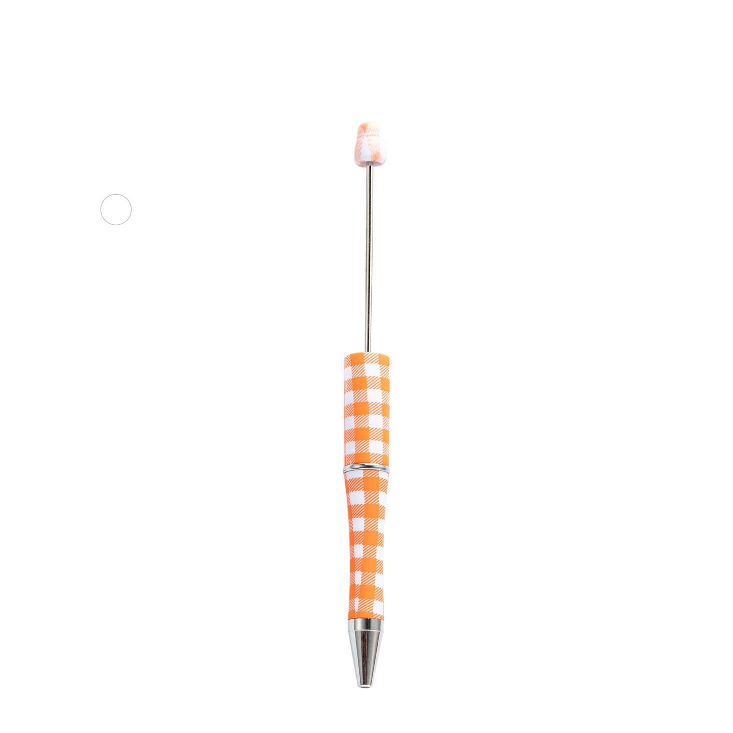 【P1】Beadable Pens Bulk Plastic Bead Ballpoint Pens for DIY 