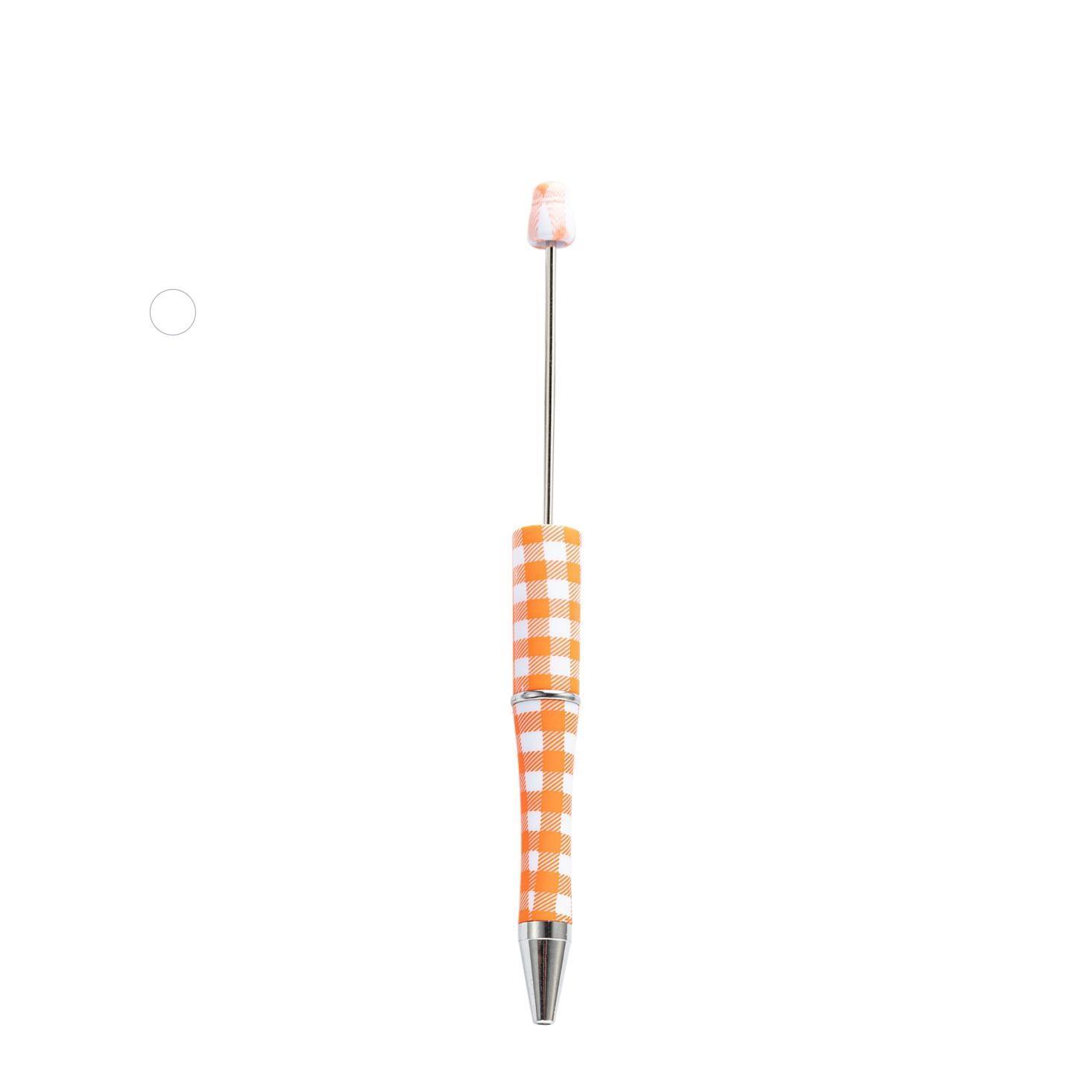 【P1】Beadable Pens Bulk Plastic Bead Ballpoint Pens for DIY 