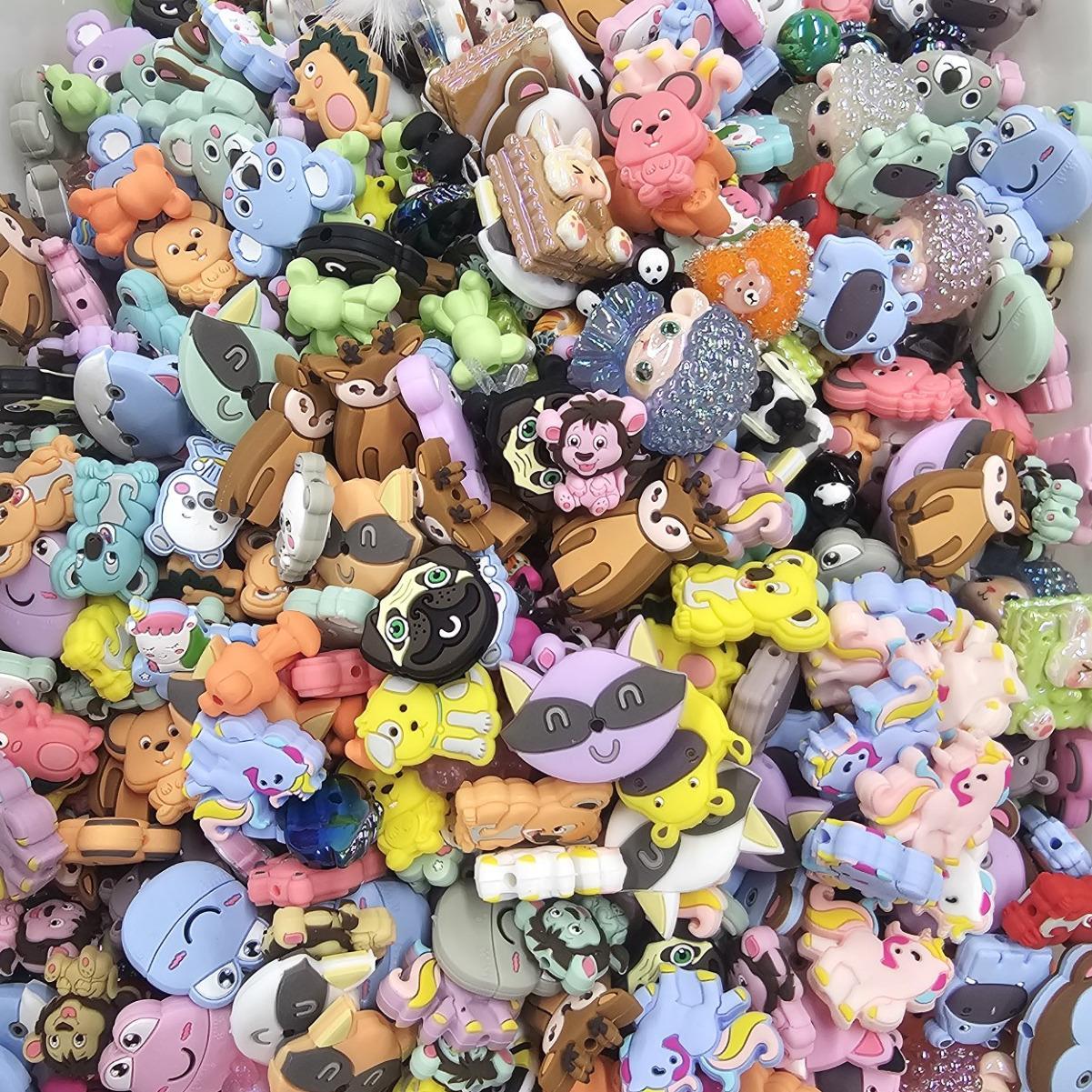 【HS】5oz Colour mix bead accessories set with various shapes available DIY Bead