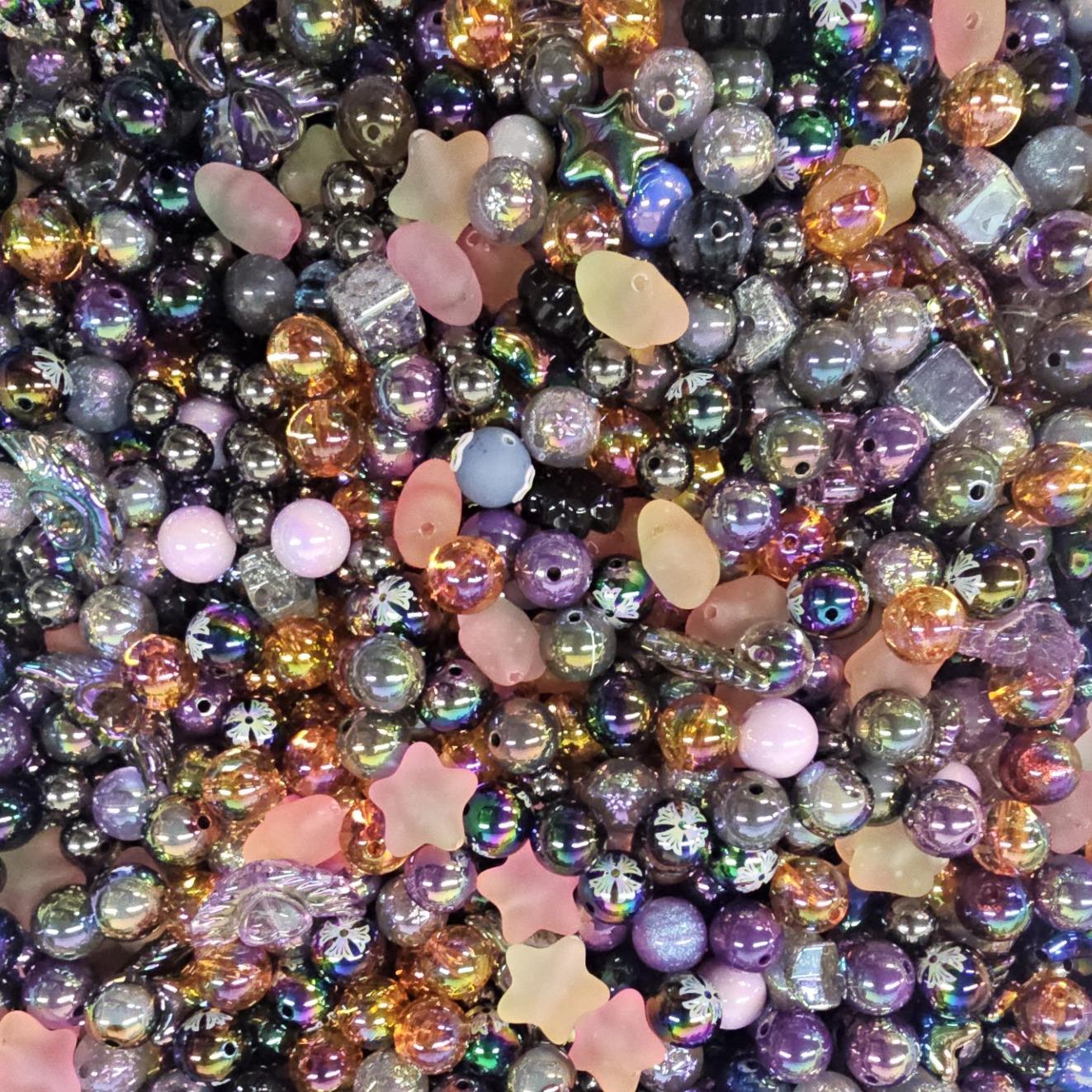 【HS】5oz Colour mix bead accessories set with various shapes available DIY Bead