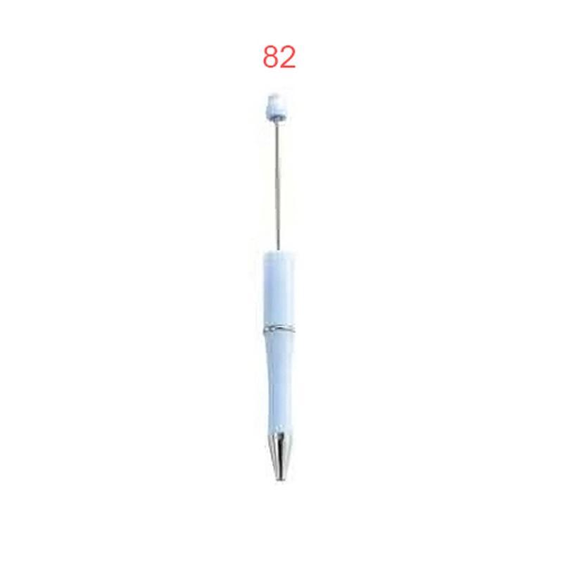 【P1】Beadable Pens Bulk Plastic Bead Ballpoint Pens for DIY 