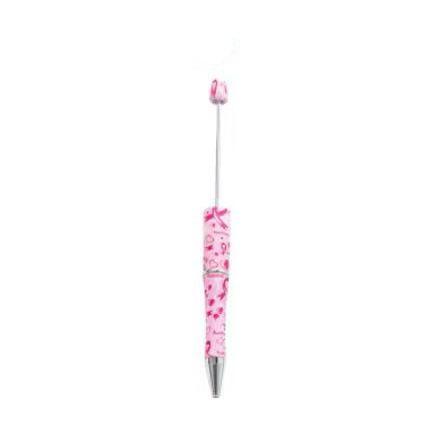 【P1】Beadable Pens Bulk Plastic Bead Ballpoint Pens for DIY 