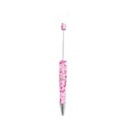 【P1】Beadable Pens Bulk Plastic Bead Ballpoint Pens for DIY 