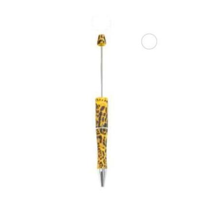 【P1】Beadable Pens Bulk Plastic Bead Ballpoint Pens for DIY 