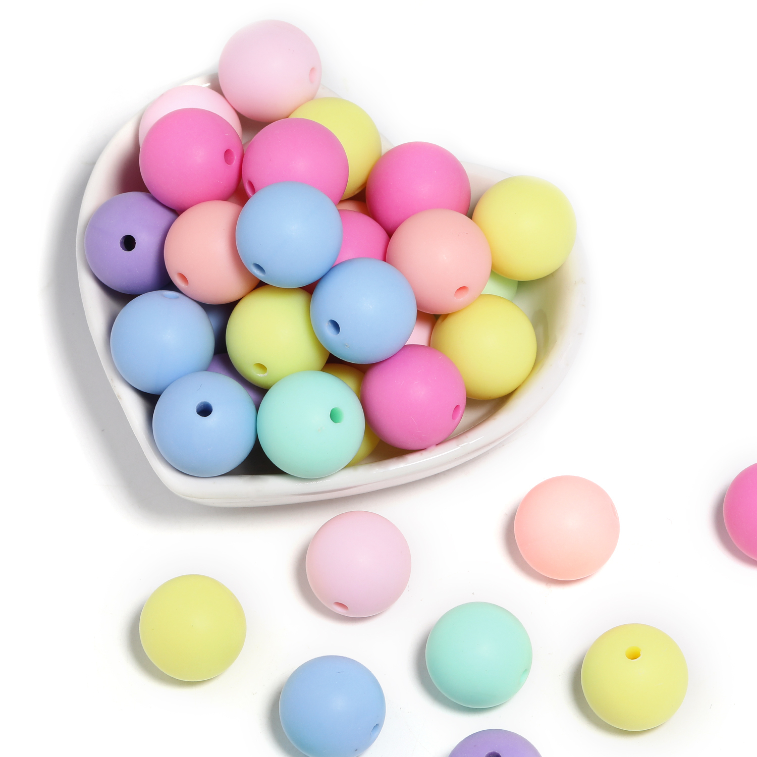 【B149】100pcs  Candy Color  Beads Loose Beads Handmade Making Kit DIY-JPM
