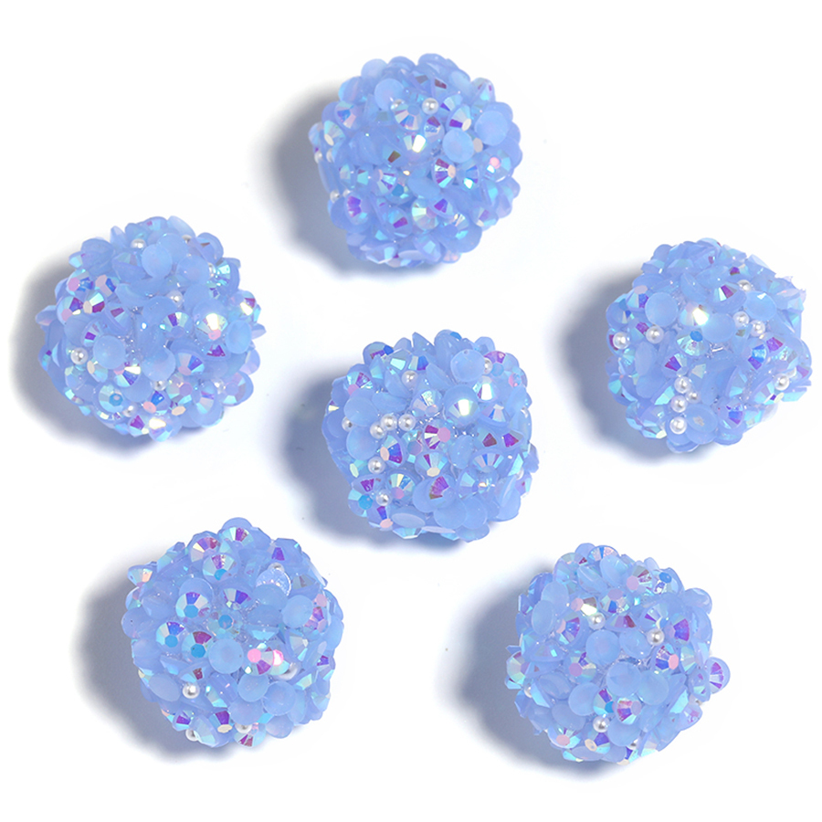 【B160】20pcs Acrylic Rhinestone Gems Pave DISCO Ball Beads for DIY-JPM