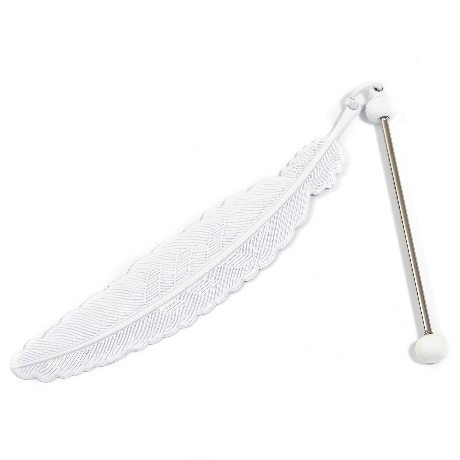 【P166】5pcs  Beadable Bar Feather Bookmark DIY Beaded Bookmark-JPM