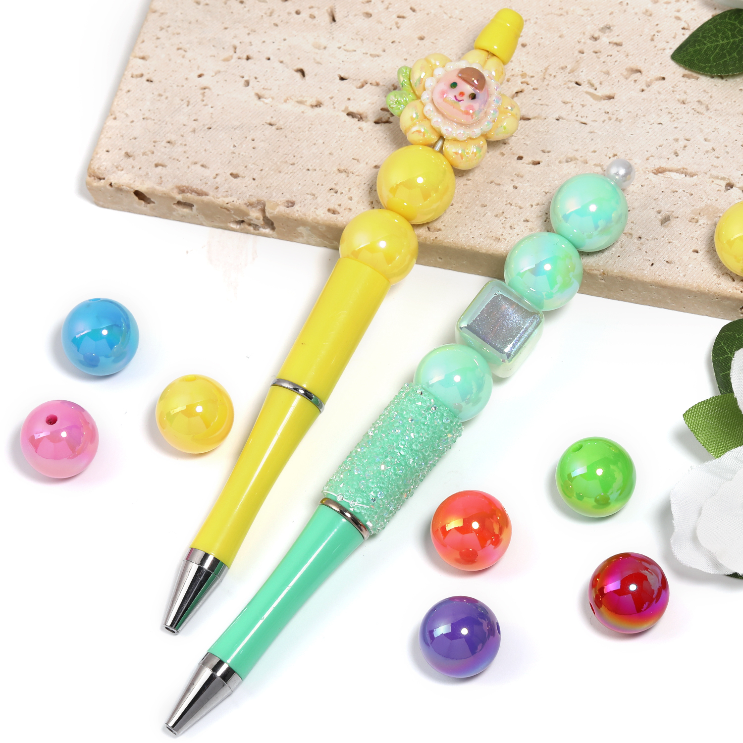 【B169】100pcs Mix color Miracle AB Style acrylic chunky Bubblegum Beads-JPM