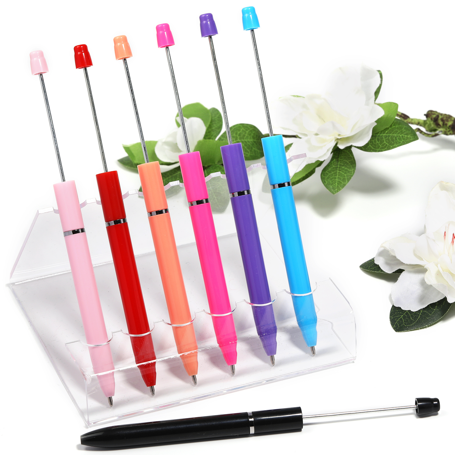 【P168】10pcs  DIY Beads Ballpoint pen Beaded Colorful Beadable-JPM