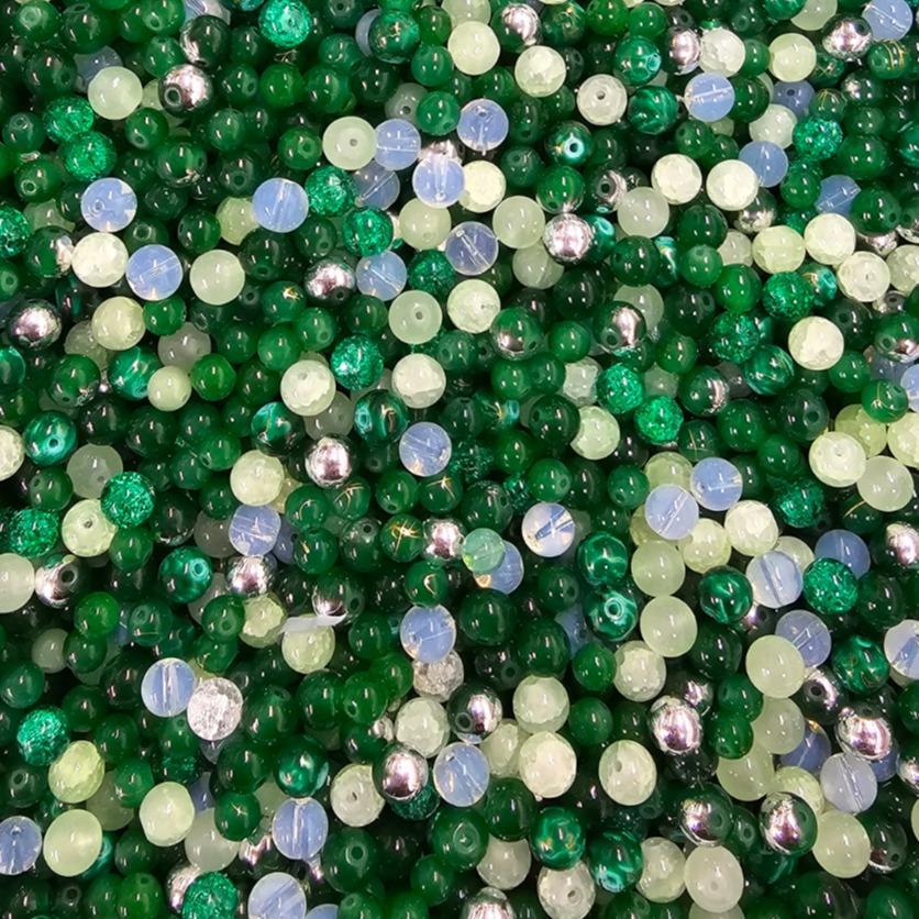 【HS2】For bracelet NOT FOR PENS! 5oz multi-style Colour mix bead accessories set with various shapes available