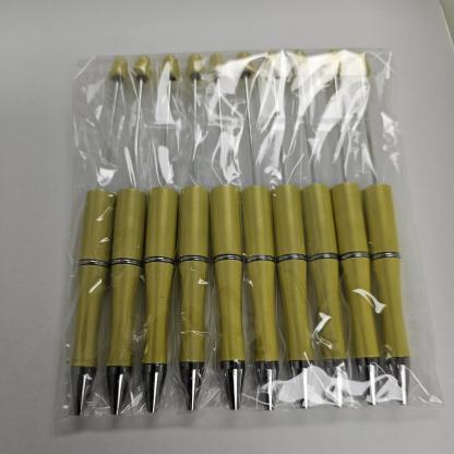 【P1】Beadable Pens Bulk Plastic Bead Ballpoint Pens for DIY 