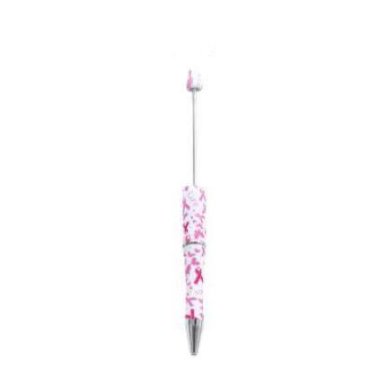 【P1】Beadable Pens Bulk Plastic Bead Ballpoint Pens for DIY 