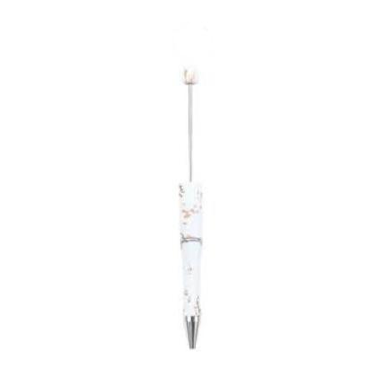 【P1】Beadable Pens Bulk Plastic Bead Ballpoint Pens for DIY 
