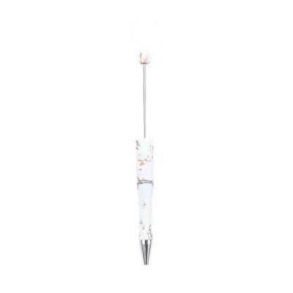 【P1】Beadable Pens Bulk Plastic Bead Ballpoint Pens for DIY 