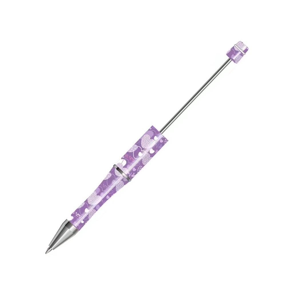【P1】Beadable Pens Bulk Plastic Bead Ballpoint Pens for DIY 