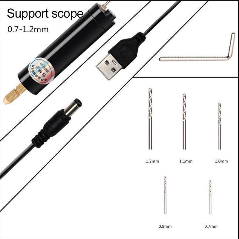 【M37】Hand drill household Acrylic Crystal Epoxy Mini USB Small Electric Drill-JPM