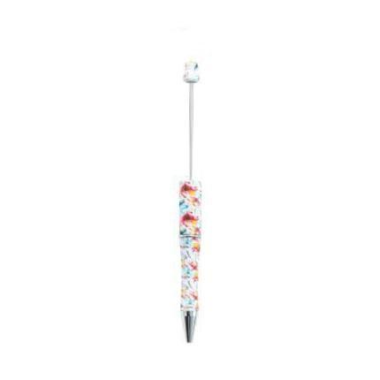 【P1】Beadable Pens Bulk Plastic Bead Ballpoint Pens for DIY 