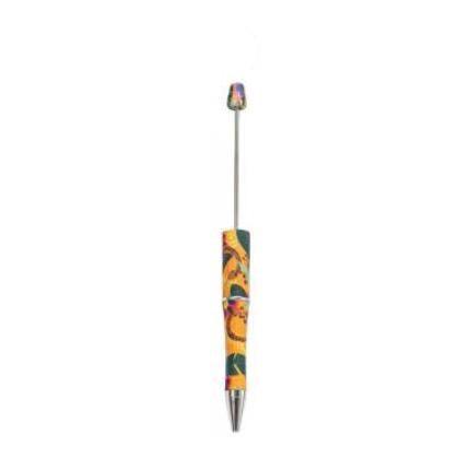 【P1】Beadable Pens Bulk Plastic Bead Ballpoint Pens for DIY 