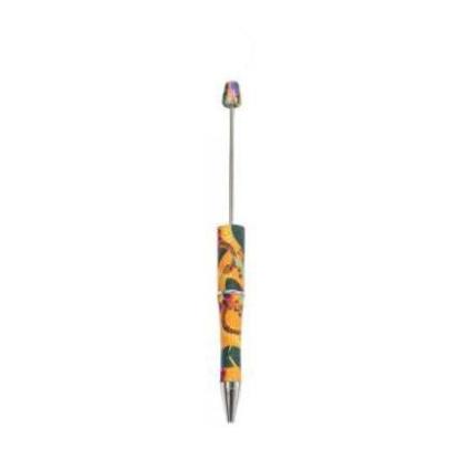 【P1】Beadable Pens Bulk Plastic Bead Ballpoint Pens for DIY 