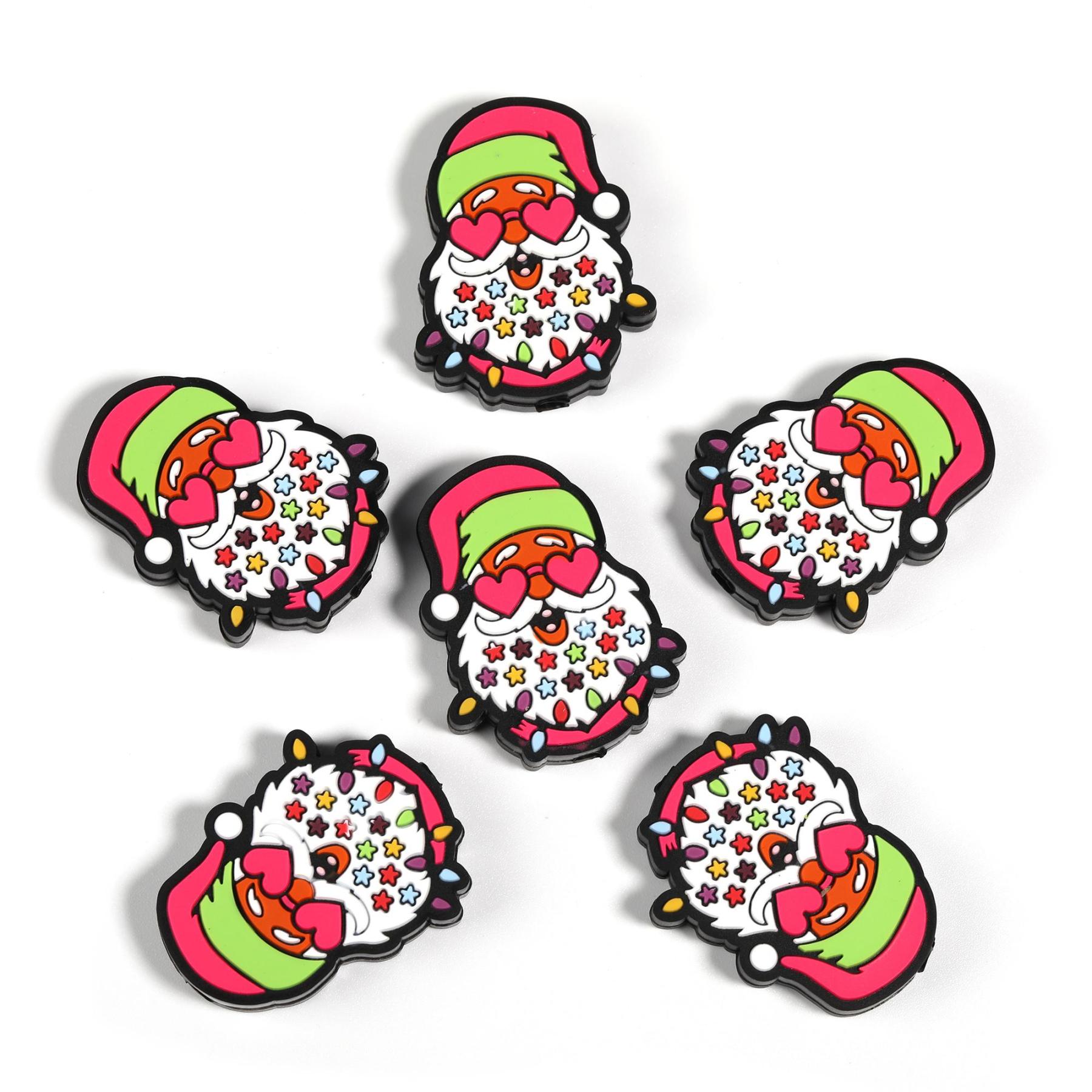 【B203】Silicone Focal Beads for Pens, Cute Character Beads for Keychains DIY Bracele Jewelry Making